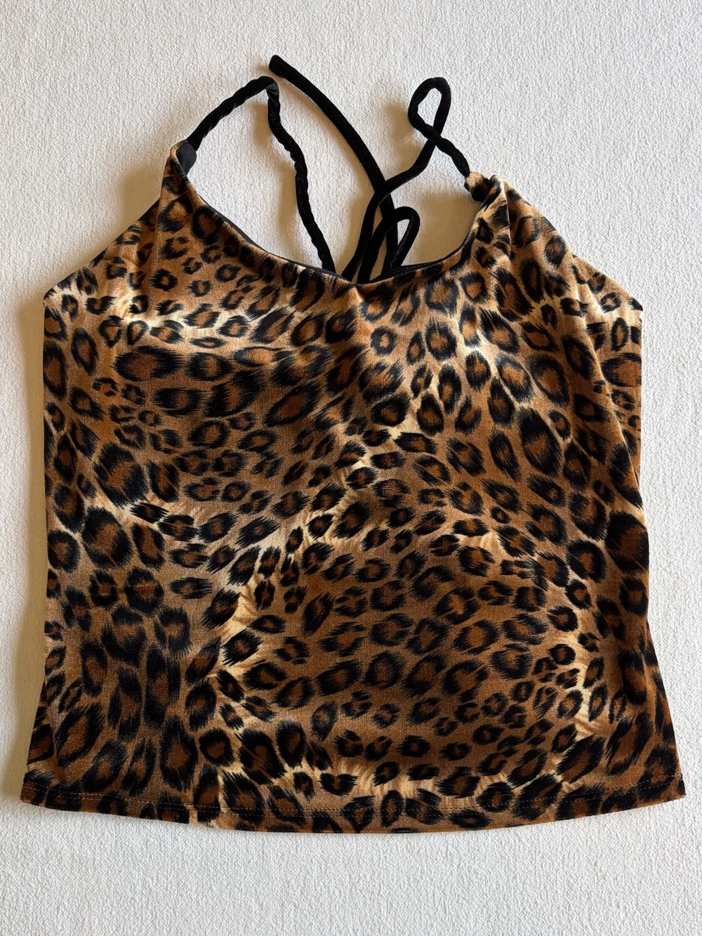 Vintage Gantos Women’s Leopard Print Camisole Top